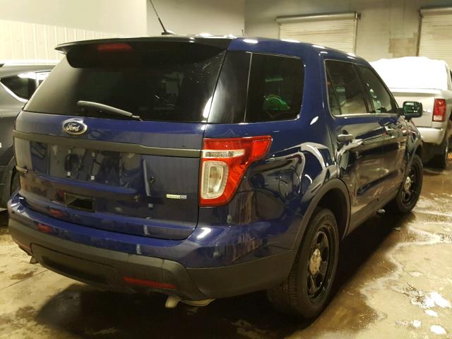 1FM5K8AR8EGA65426 - 2014 FORD EXPLORER P BLUE photo 4