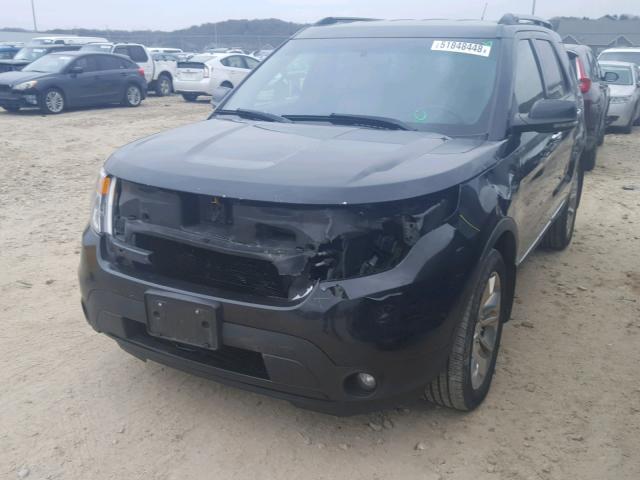 1FMHK8F89CGA59659 - 2012 FORD EXPLORER L BLACK photo 2