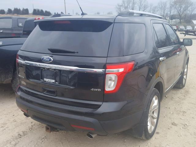 1FMHK8F89CGA59659 - 2012 FORD EXPLORER L BLACK photo 4