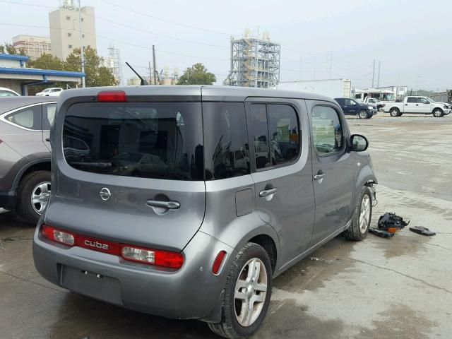 JN8AZ2KR8AT150749 - 2010 NISSAN CUBE BASE GRAY photo 4