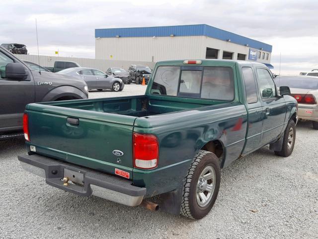 1FTYR14V9YPB52575 - 2000 FORD RANGER SUP GREEN photo 4