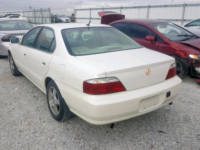 19UUA56783A052640 - 2003 ACURA 3.2TL WHITE photo 3