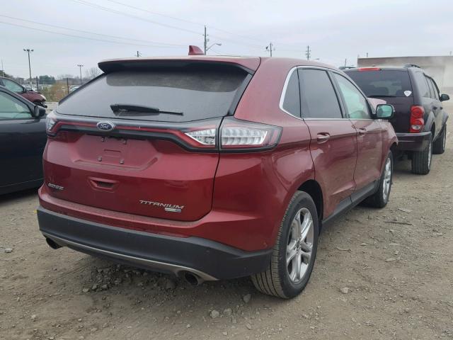 2FMPK4K91HBB79568 - 2017 FORD EDGE TITAN RED photo 4