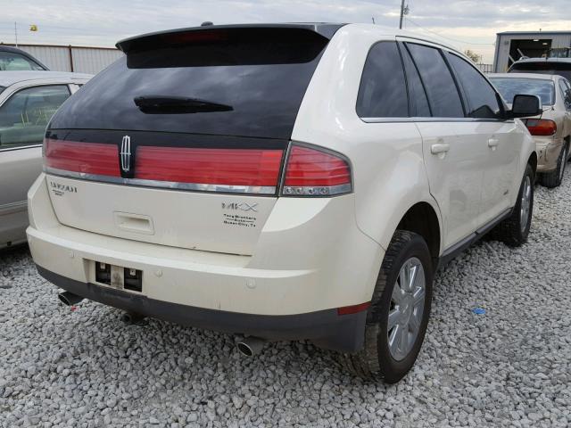 2LMDU68C77BJ38487 - 2007 LINCOLN MKX WHITE photo 4