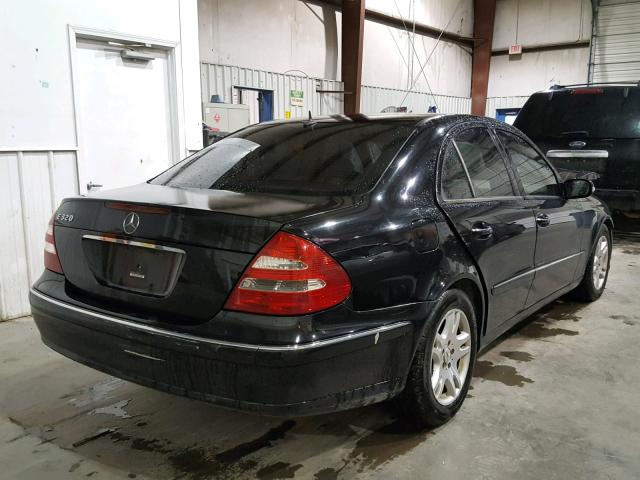 WDBUF65J45A691795 - 2005 MERCEDES-BENZ E 320 BLACK photo 4