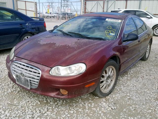 2C3HC56G2YH110491 - 2000 CHRYSLER LHS MAROON photo 2