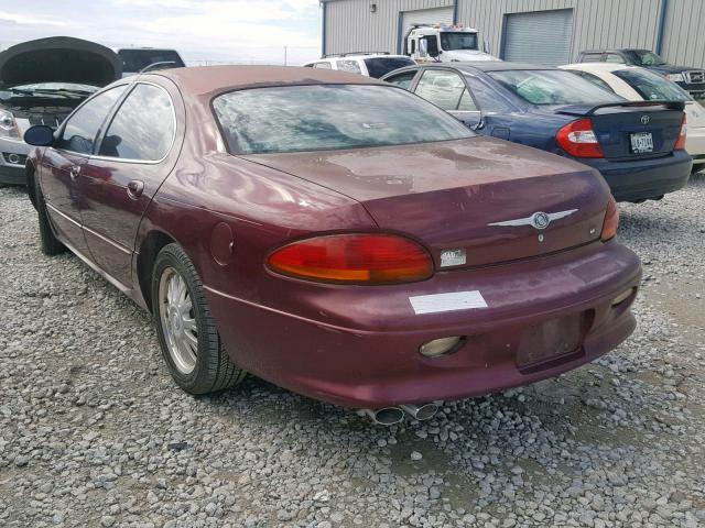 2C3HC56G2YH110491 - 2000 CHRYSLER LHS MAROON photo 3