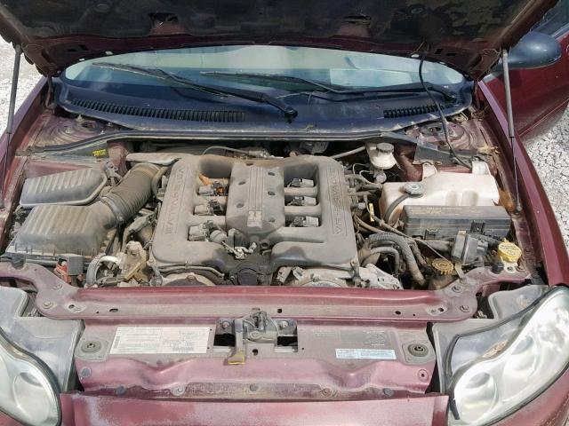 2C3HC56G2YH110491 - 2000 CHRYSLER LHS MAROON photo 7