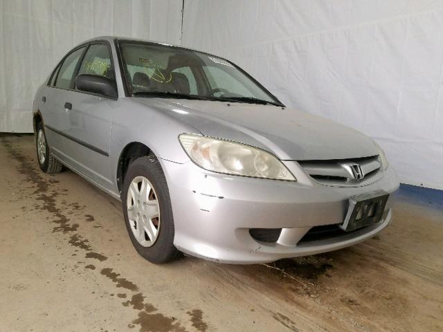 2HGES16445H512977 - 2005 HONDA CIVIC DX SILVER photo 1