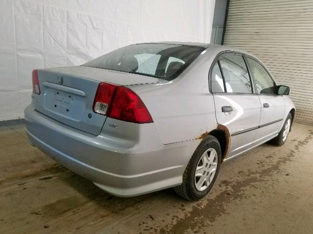 2HGES16445H512977 - 2005 HONDA CIVIC DX SILVER photo 4