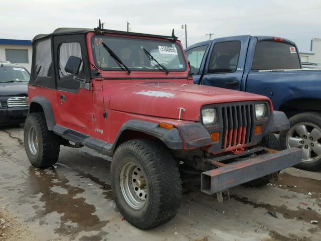 2J4FY29S2MJ140333 - 1991 JEEP WRANGLER / RED photo 1