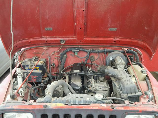 2J4FY29S2MJ140333 - 1991 JEEP WRANGLER / RED photo 7