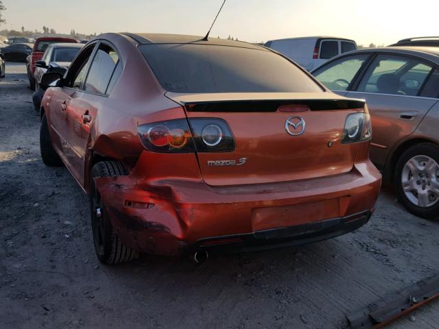 JM1BK323441119309 - 2004 MAZDA 3 S ORANGE photo 3