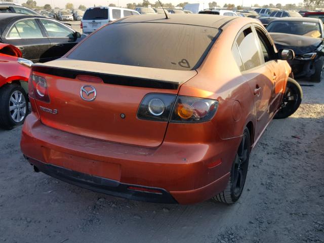 JM1BK323441119309 - 2004 MAZDA 3 S ORANGE photo 4