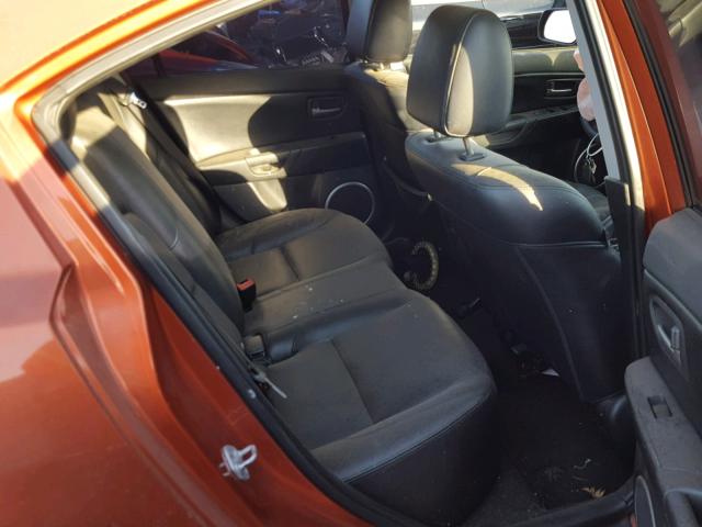 JM1BK323441119309 - 2004 MAZDA 3 S ORANGE photo 6