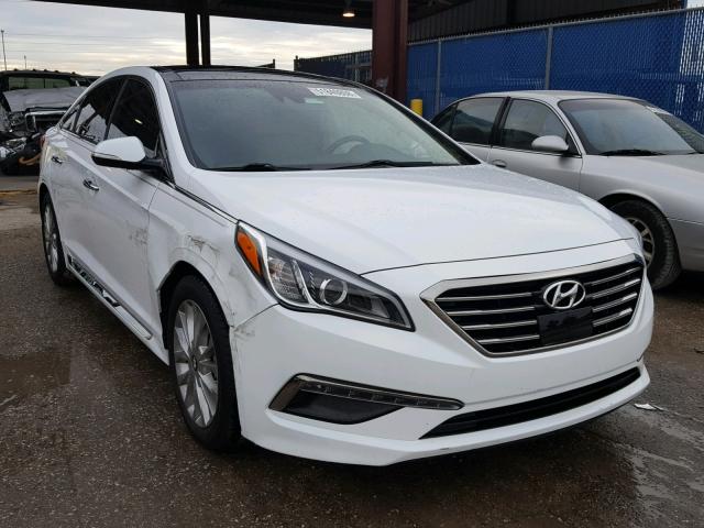 5NPE34AF1FH035682 - 2015 HYUNDAI SONATA SPO WHITE photo 1