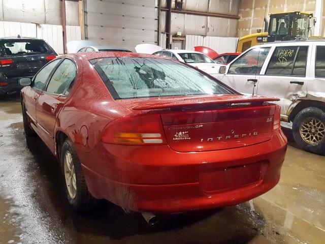 2C3HH76G42H272367 - 2002 CHRYSLER INTREPID R RED photo 3