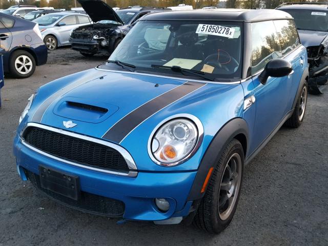 WMWMM33558TP70393 - 2008 MINI COOPER S C BLUE photo 2