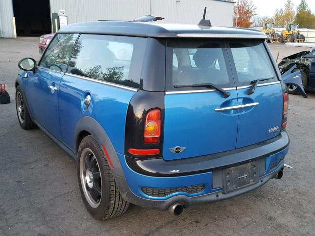 WMWMM33558TP70393 - 2008 MINI COOPER S C BLUE photo 3