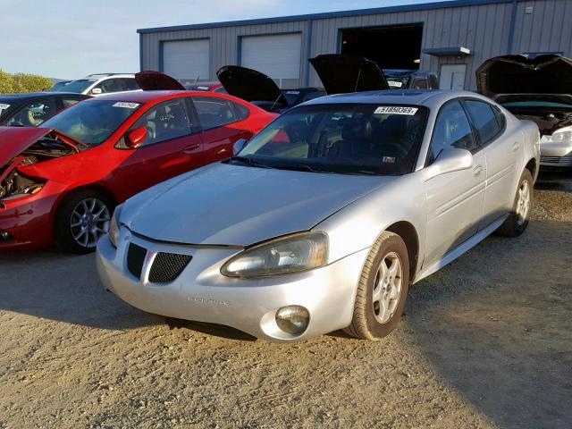 2G2WS522141251673 - 2004 PONTIAC GRAND PRIX SILVER photo 2