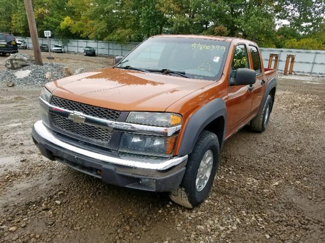 1GCDT136248222190 - 2004 CHEVROLET COLORADO ORANGE photo 2