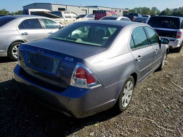 3FAHP06Z07R102080 - 2007 FORD FUSION S GRAY photo 4