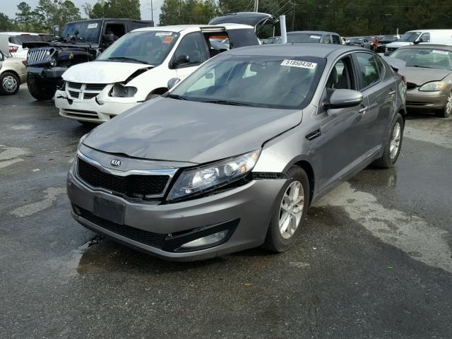 5XXGM4A76DG173192 - 2013 KIA OPTIMA LX GRAY photo 2