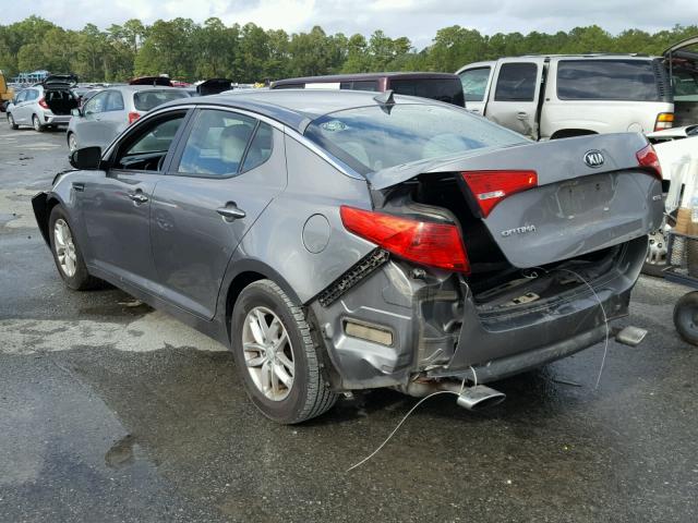 5XXGM4A76DG173192 - 2013 KIA OPTIMA LX GRAY photo 3