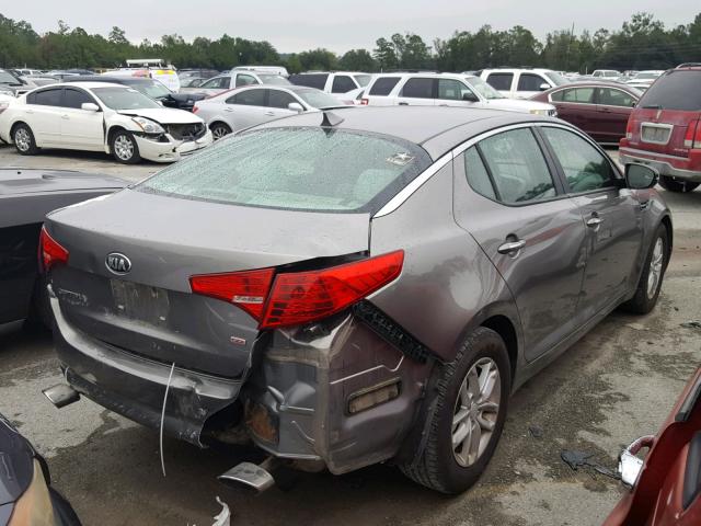 5XXGM4A76DG173192 - 2013 KIA OPTIMA LX GRAY photo 4