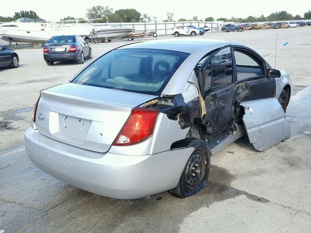 1G8AG52FX3Z152473 - 2003 SATURN ION LEVEL SILVER photo 4