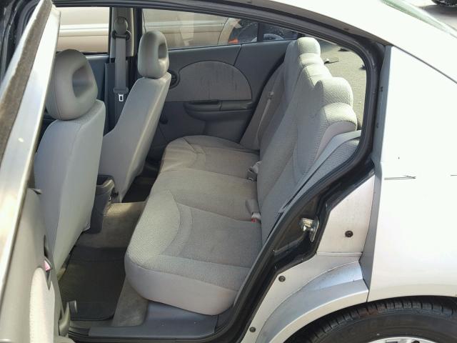 1G8AG52FX3Z152473 - 2003 SATURN ION LEVEL SILVER photo 6