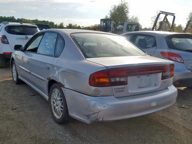 4S3BE625747205690 - 2004 SUBARU LEGACY L S SILVER photo 3