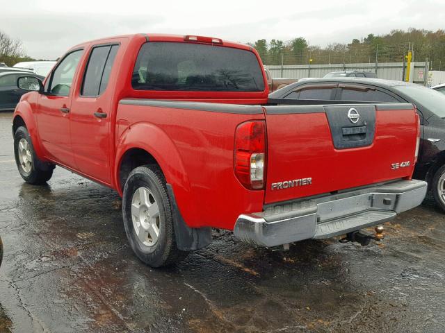 1N6AD07W18C418898 - 2008 NISSAN FRONTIER C RED photo 3