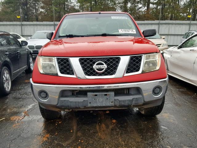 1N6AD07W18C418898 - 2008 NISSAN FRONTIER C RED photo 9