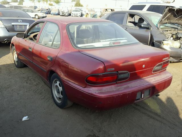 1Y1SK5262TZ033109 - 1996 GEO PRIZM BASE MAROON photo 3