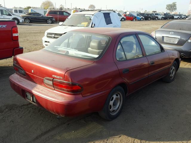 1Y1SK5262TZ033109 - 1996 GEO PRIZM BASE MAROON photo 4