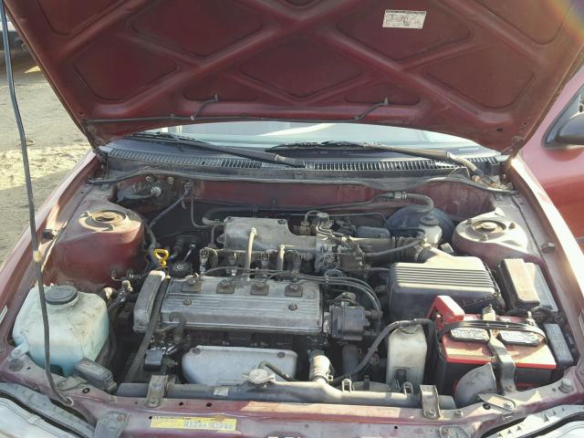 1Y1SK5262TZ033109 - 1996 GEO PRIZM BASE MAROON photo 7