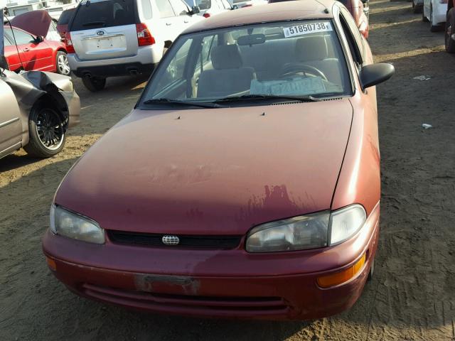 1Y1SK5262TZ033109 - 1996 GEO PRIZM BASE MAROON photo 9