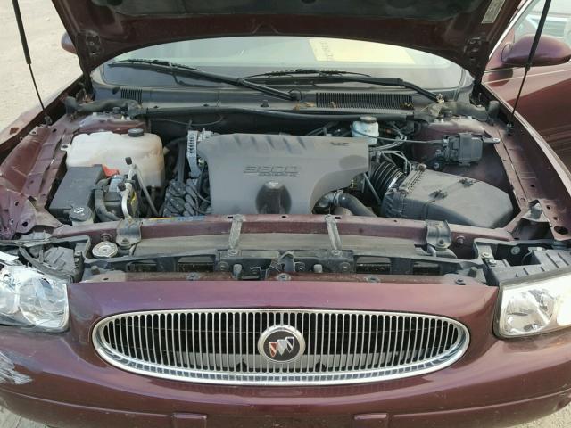 1G4HP52K15U168557 - 2005 BUICK LESABRE CU BURGUNDY photo 7