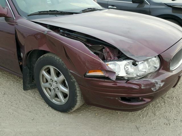 1G4HP52K15U168557 - 2005 BUICK LESABRE CU BURGUNDY photo 9