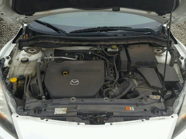 JM1BL1S68A1107543 - 2010 MAZDA 3 S WHITE photo 7