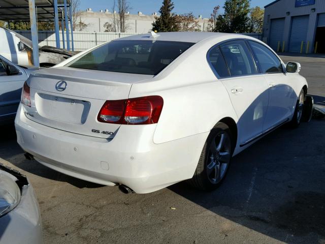 JTHBL96SX85002350 - 2008 LEXUS GS 460 WHITE photo 4