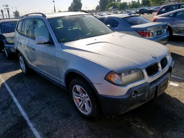 WBXPA93485WD07229 - 2005 BMW X3 3.0I SILVER photo 1