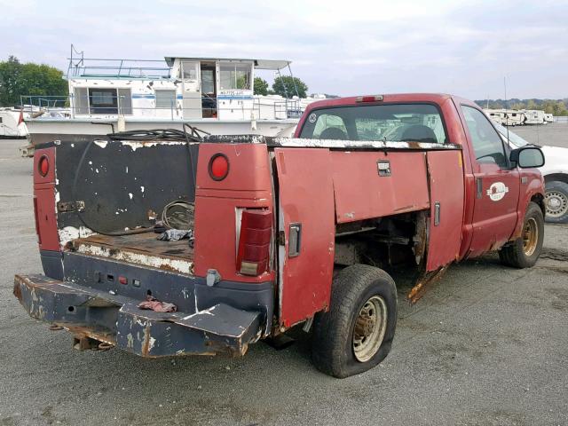 1FTNF20F91EA59704 - 2001 FORD 150 PU SCI MAROON photo 4