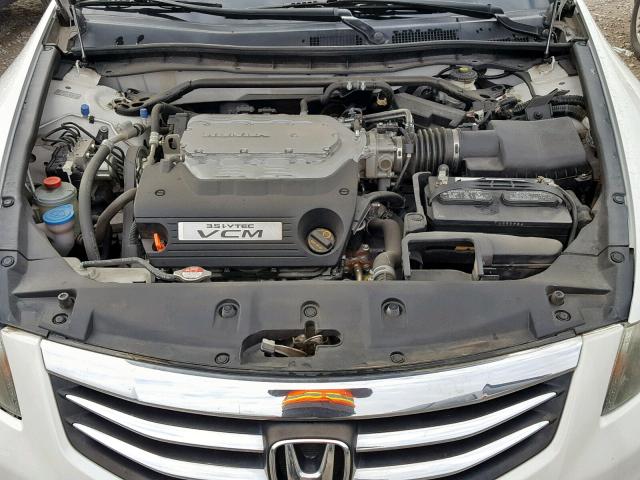 5KBCP3F87BB001014 - 2011 HONDA ACCORD EXL WHITE photo 7