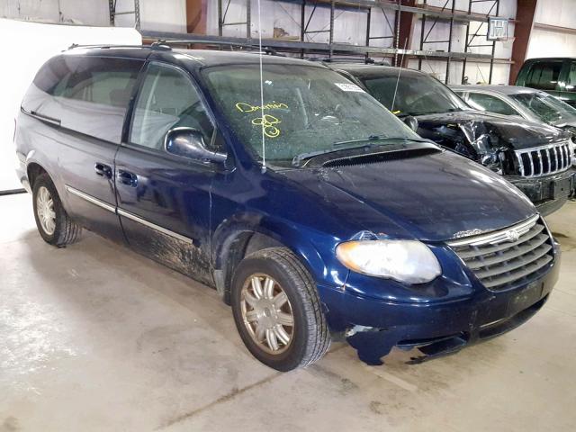 2C4GP54L05R467766 - 2005 CHRYSLER TOWN & COU BLUE photo 1