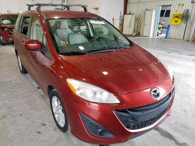 JM1CW2BL7C0106707 - 2012 MAZDA 5 RED photo 1