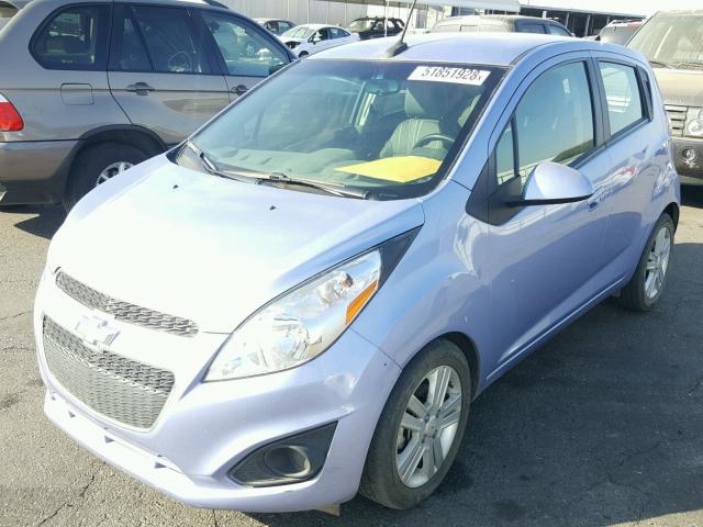 KL8CB6S93EC452531 - 2014 CHEVROLET SPARK LS BLUE photo 2