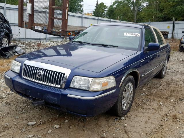 2MEFM74W76X637028 - 2006 MERCURY GRAND MARQ BLUE photo 2