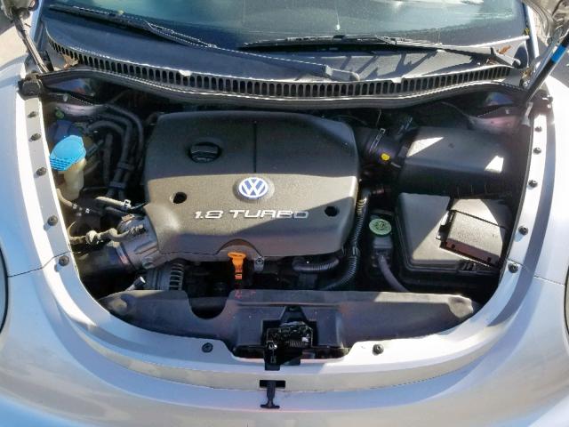 3VWCD21C41M406901 - 2001 VOLKSWAGEN NEW BEETLE ვერცხლისფერი ფოტო 7